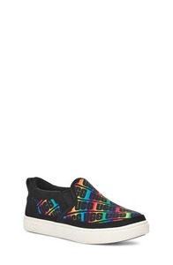 lot 40164 image: UGG(r) Caplan Logo Slip-On Sneaker in Black Rainbow at Nordstrom, Size 4 M