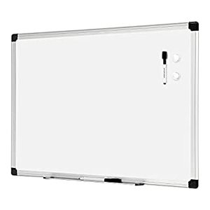 lot 40197 image: Amazon Basics Magnetic Dry Erase White Board, 36 x 24-Inch Whiteboard - Silver Aluminum Frame (B07K6B8Q5V)