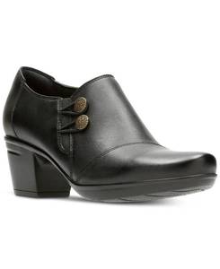 lot 40209 image: Clarks Collection Womens Emslie Warren Leather Shooties Womens Shoes