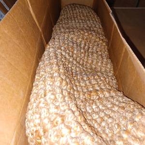 lot 40216 image: THROW RUG , SIZE UNKNOWN, BROWN WOVEN