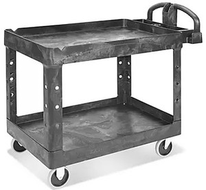 lot 40169 image: Rubbermaid Heavy Duty Utility Cart