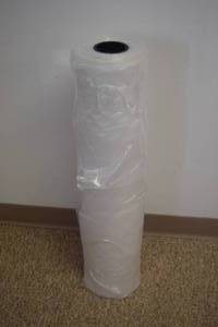 lot 18 image: Roll of Clear Plastic Bags - 32 x 26 x 42 - Drum Liners