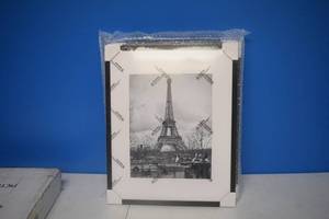 lot 73 image: 5 Pack Picture Frames - Black with Mat - 16x20