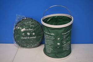 lot 95 image: 2 Harvest Time Collapsable Garden Buckets - Waterproof Canvas