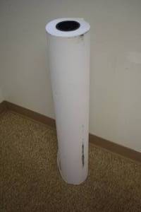 lot 24 image: Roll of White Paper 36 Wide