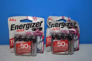 lot 133 image: 2 Packages of 8 Energizer Max AA Batteries