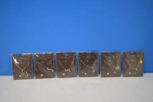 lot 165 image: 6 Crescent Moon Jewelry Necklaces