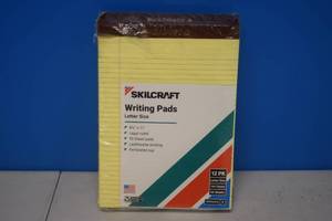 lot 116 image: 12 Pack Skilcraft Writing Pads