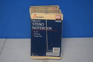 lot 155 image: 12 Skilcraft Steno Notebooks