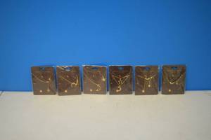 lot 158 image: 6 Crescent Moon Jewelry Necklaces