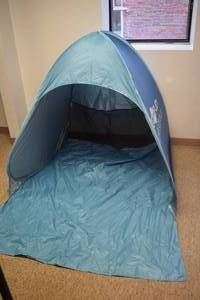 lot 241 image: Pop Up Shade Tent - Stakes and Bag Included