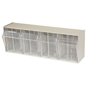 lot 13590 image: Akro-Mils TiltView 23.63 H Four Shelf Shelving Unit
