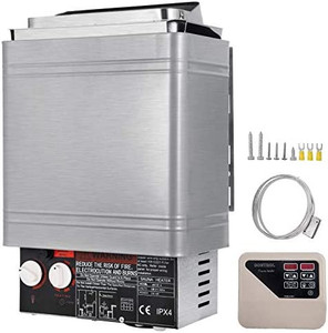 lot 23545 image: $$$ Sauna Heater 9KW Dry Steam Bath Sauna Heater Stove 220V-240V with External Controller Electric Sauna Stove for Max.459 Cubic Feet Home Hotel Sauna Room Spa Shower Bath Sauna