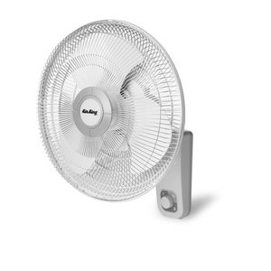 lot 23550 image: Air King 9016 16 Inch Commercial Grade Oscillating 3 Blade Wall Mount Fan 9016