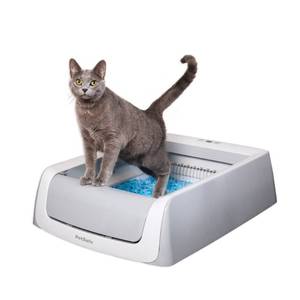 lot 23580 image: PetSafe ScoopFree Automatic Self Cleaning Cat Litter Box - Includes Disposable Tray with Crystal Litter