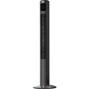 lot 33600 image: BLACKDECKER 46 Oscillating Tower Fan with LED Display & Remote BFTR146 Charcoal Gray