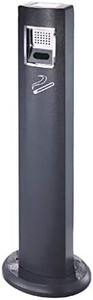 lot 33613 image: Ashtrays Restaurant Garden Ash Tray Luxurious Stainless Steel Trash Can Garbage Bin with Ashtray Outdoor Pub Hotel Home Table Ash Trays