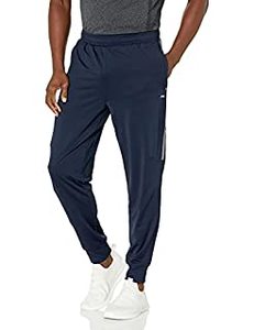 lot 43711 image: Essentials Mens Performance Stretch Knit Jogger Pant, Navy, Medium (B07FMW3LPQ)