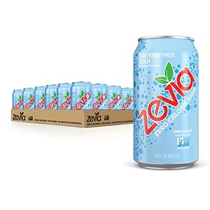 lot 43714 image: Zevia Zero Calorie Soda, Caffeine Free Cola, 12 Ounce Cans (Pack of 24)