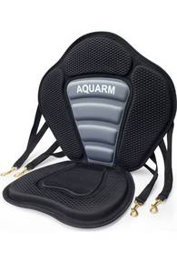 lot 43719 image: AQUARM Kayak Seat Thickened Padded Deluxe Canoe Seat Adjustable Kayak Backrest Replacement Seat Fishing Boat Seat Cushion Pad with Back Support for Universal Sit