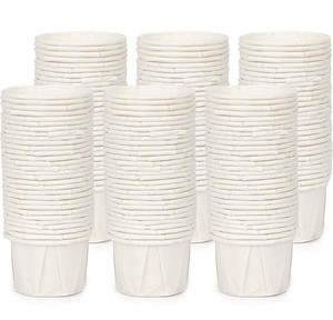 lot 43667 image: 1 Oz Paper Cups- Paper Medicine Taster Ketchup Sacrament Paper Cups
