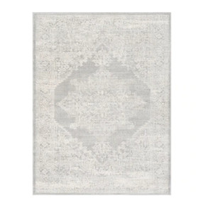 lot 43669 image: SuryaRoma 8 x 10 Grey Indoor Medallion Oriental Area Rug