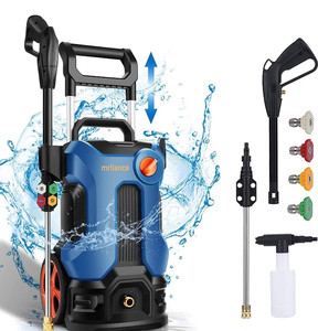 lot 43705 image: Electric Pressure Washer, 1800W High Power Washer, 2.11GPM Professional Electric Pressure Cleaner Machine with 4 Nozzles Foam Cannon,Best for Homes, Patios, Garden, Blue