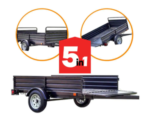 lot 19192 image: Retails for $1500 DK2 1639 lb. Payload Capacity 4.5 ft. x 7.5 ft. Utility Trailer Kit with Bed Tilt and Collapsing Ends to Extend Bed to 12 ft