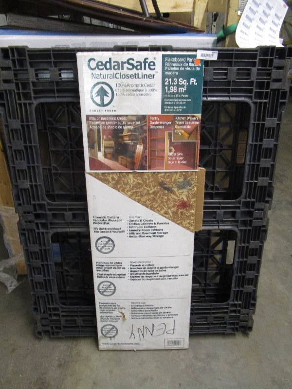 CedarSafe Aromatic Eastern Red Cedar Flake Board Closet Liner Panels Three6Eight Auctions by