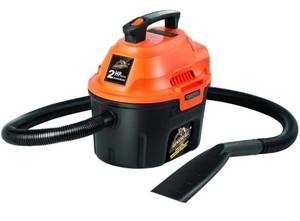 lot 10355 image: Armor All, AA255 , 2.5 Gallon 2 Peak HP WetDry Utility Shop Vacuum , Orange