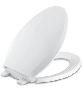 lot 10388 image: KOHLER Quiet Close Toilet Seat, White, Elongated
