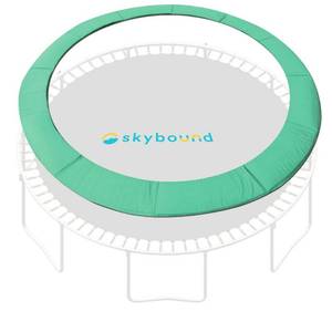 lot 10407 image: P1-1410BGR 14 ft. Trampoline Pad Spring Cover, Fits Up to 7 in. Springs - Standard, Green