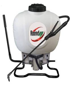 lot 10411 image: Roundup 181623 Backpack Sprayer for Fertilizers, Herbicides, Weed Killers & Insecticides, 4 Gallon , White
