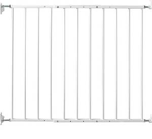 lot 10484 image: KidCo G2000 Safeway - Top of Stairs Quick Release Baby Gate (White)