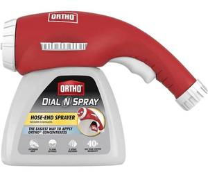 lot 39855 image: Ortho Dial N Spray Hose-End Sprayer for Liquid Weed and Insect Killer, Fungicide, Fertilizer with 14 Dilution Settings