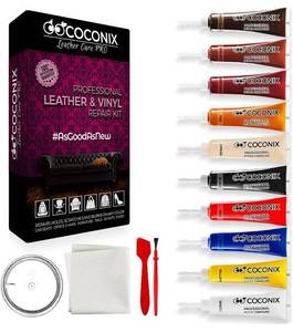 lot 39870 image: Coconix Vinyl and Leather Repair Kit - Restorer of Your Furniture, Jacket, Sofa, Boat or Car Seat, Super Easy Instructions to Match Any Color, Restore Any Material, Bonded, Italian, Pleather