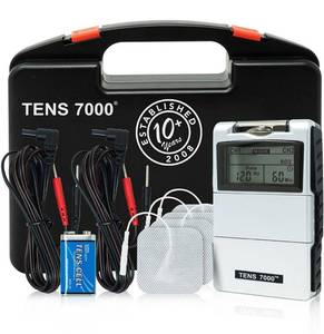 lot 39886 image: TENS 7000 Digital TENS Unit With Accessories - TENS Unit Muscle Stimulator For Back Pain, General Pain Relief, Neck Pain, Muscle Pain