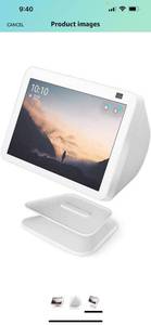 lot 39897 image: Echo Show 8 (2nd Gen) Adjustable Stand  Glacier White