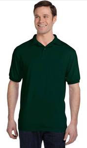 lot 39902 image: Hanes Mens Comfortblend Ecosmart Jersey Pocket Polo Size XL - Lot of 2