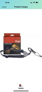 lot 39904 image: Stagg SNCL001-BK Nylon Strap for Classical Guitars and Ukuleles