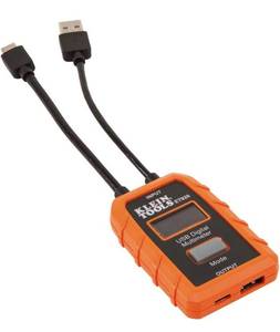 lot 39913 image: Klein Tools ET920 USB Power Meter, USB-A and USB-C Digital Meter for Voltage, Current, Capacity, Energy and Resistance