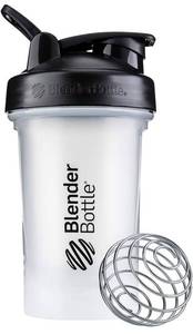 lot 39915 image: BlenderBottle Classic V2 Shaker Bottle Perfect for Protein Shakes and Pre Workout, 20-Ounce, ClearBlack