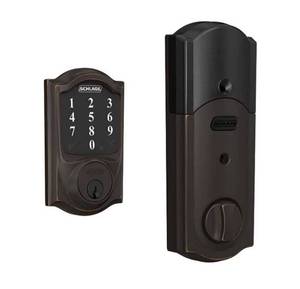 lot 59953 image: $$ SCHLAGE CONNECT BE468 CAM, Touchscreen Deadbolt, Retail $243