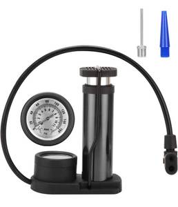 lot 59957 image: Bike Pump, Upgraded Mini Portable Bicycle Pump, Foot Bike Pump with Pressure Gauge, Tire Inflator Device, Compatible Universal Presta and Schrader Double Valve Bicycle Air Pump (Black)