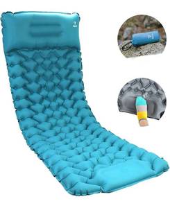 lot 59968 image: Inflatable Sleeping Pad for Camping, Thickness 3.2 Inch, 1.9 lbs, Foot Press to Inflate