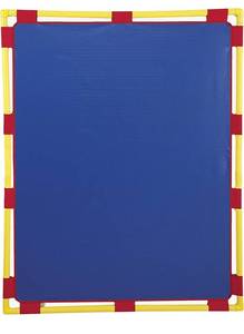 lot 61466 image: Childrens Factory Big Screen PlayPanel, Kids Room Divider, Classroom Partitions, Screen for Daycare or Preschool, Blue (CF900-517B)
