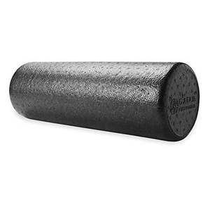 lot 61471 image: Gaiam Essentials Foam Roller, High Density Firm Deep Tissue Muscle Massager for Back Pain & Sore Muscles, 36 Inch, Black