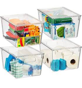lot 61477 image: Lot of 3 CLEARSPACE Plastic Storage Bins with Lids X-Large