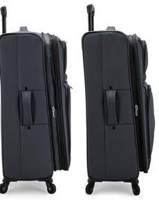 lot 61479 image: U.S. Traveler Anzio Softside Expandable Spinner Luggage, Dark Grey, 22