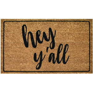 lot 61480 image: Ninamar Door Mat Hey Yall  29.5 x 17.5 inch